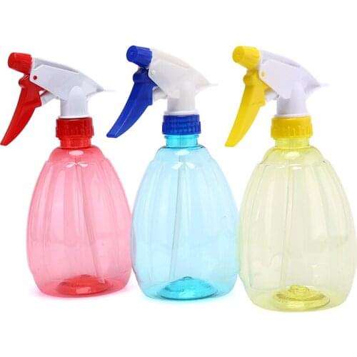 500ml Transparent Plastic Empty Spray Bottle Hand Pressure Spray Water Kettle