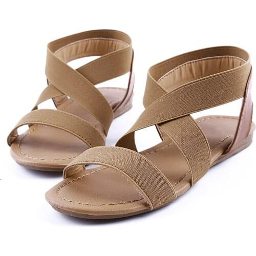 Womens Sandals Spring Summer Ladies Shoes Low Heel Anti Skidding Beach Shoes Peep-toe Fashion Casual Walking sandalias