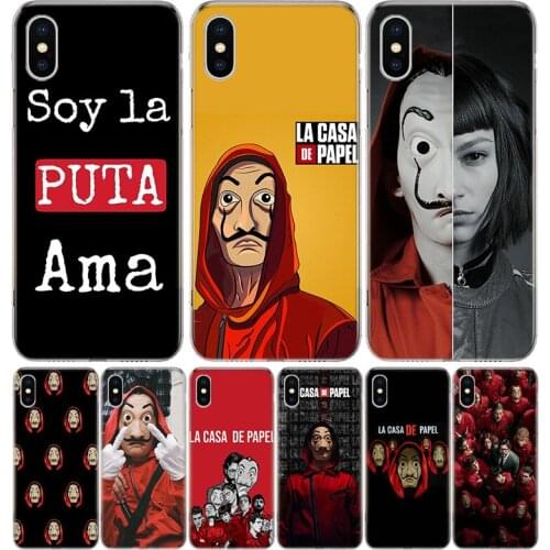 La Casa De Papel Spain TV Silicon Phone Case For Apple IPhone 11 12 Pro X XR XS Max 7 8 6 6S Plus 7G 6G 5S SE + Pattern Cover Co