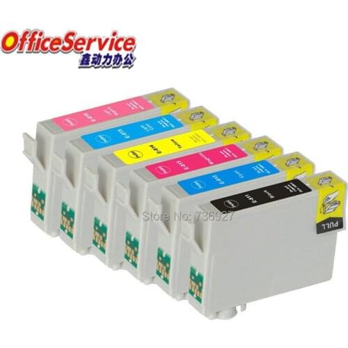 Compatible Ink Cartridge T0811N to T0816N 811n For Epson Stylus Photo TX650/700W/710W/800FW/810FW Artisan 635/725/730 printer