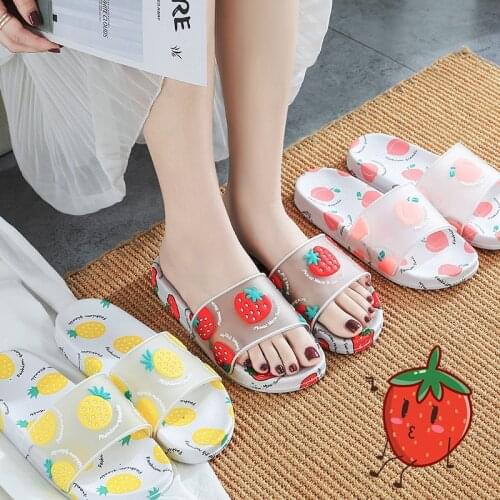 Parent-Child Slippers Womens Home Childrens Baby Non-Slip Fruit Slipper Wear-Resistant womens shoes women slippers