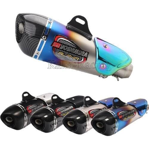 ID: 51MM Universal Motorcycle Exhaust Muffler Pipe Yoshimura exhaust escape moto Scooter For Yamaha Honda KTM SUZUKI Kawasaki