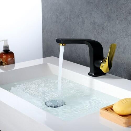 High Quality Brass Bathroom sink faucet Single handle Single hole copper basin mixer faucet tap Fashion Bathroom sink faucet