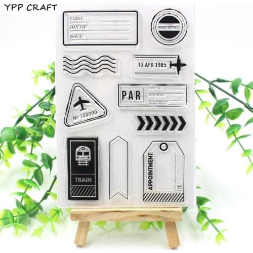 YPP CRAFT Travel Stamps Transparent Clear Silicone Stamp/Seal for DIY scrapbooking/photo album Decorative clear stamp 933