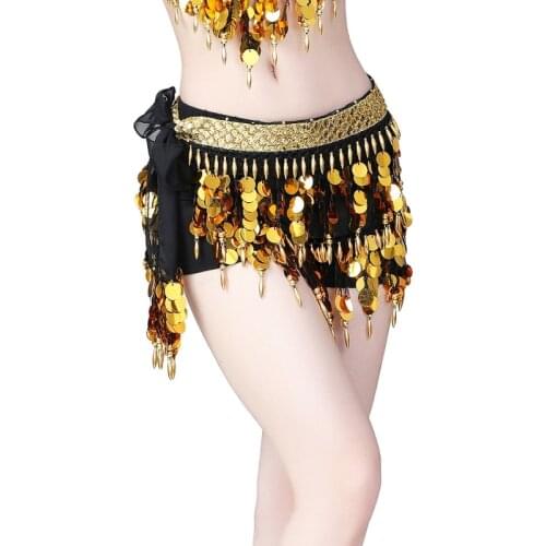 Colorful Belly Dance Waist Chain Belt Belly Dance Hip Scarf Belt Tassel Sequins Belly Dance Costume Ladies Stage Women Dress