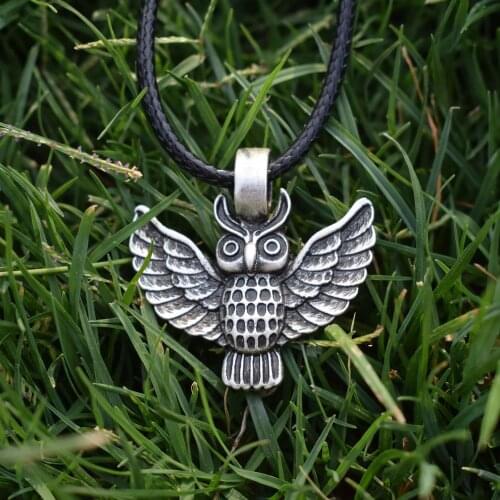 1pcs Retro Metal Owl Pendant Necklace