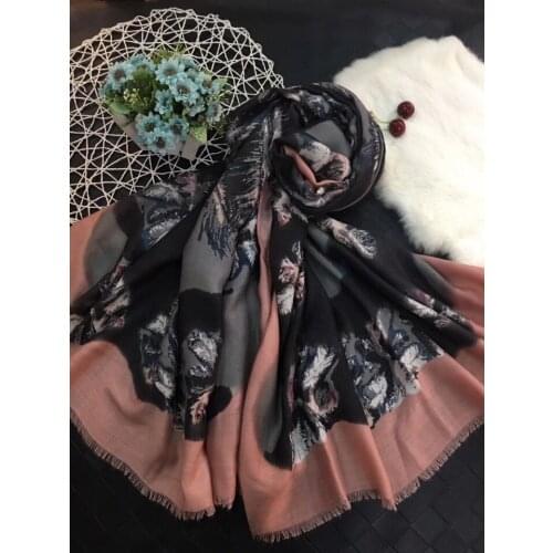 2017 Newest Women Floral Pattern Cotton Fringe Scarf Shawls Wraps 6Colors 10PCS/LOT