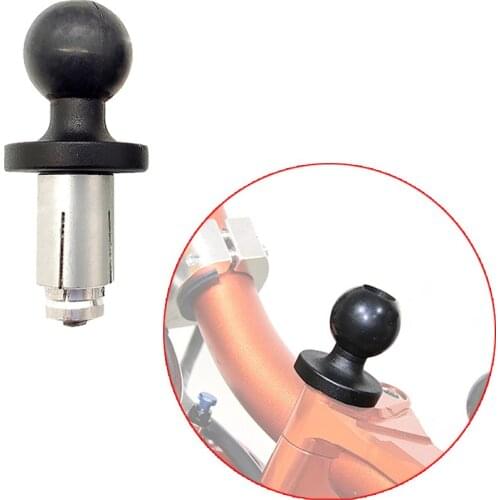 360 Degree Rotation Motorcycle Bike Mount Fork Stem Base with Ball for Mobile Phone Holder Camera Support RAM Mount Adapter