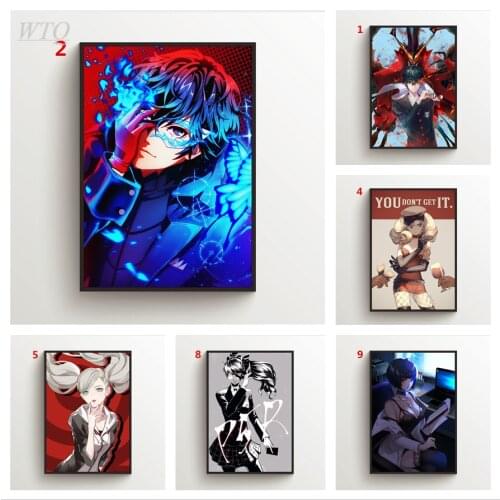 Persona 5 Posters and Prints Anime Posters Canvas Painting Wall Decoration Picture Posters Wall Art Photos for Childrens Room