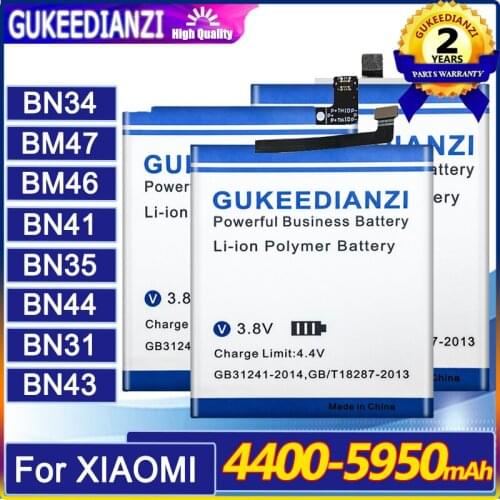 Battery BM47 For Xiaomi Redmi 4X 3 3s 3pro/Redmi 5 plus 5A/Redmi Note 4 4X 5A 3 Pro BM 47 46 BN 41 43 BM47 BM46 BN41 BN43 Batery