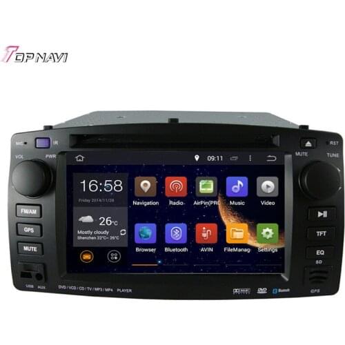 Topnavi 6.2'' Octa Core 4GB RAM Android 6.0 Car Radio Stereo GPS for BYD F3 /TOYOTA Universal Audio DVD Player