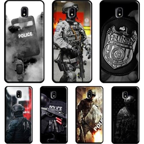 Police Symbol Cover For Samsung Galaxy A8 A6 A7 A9 2018 J8 J4 J6 Plus J1 A3 A5 2016 J3 J7 J5 2017 Case