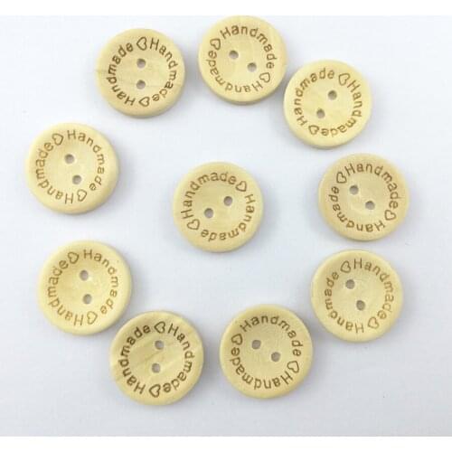 10Pcs High Quality Natural Color Wooden Buttons Handmade Sewing Accessories Decorative Buttons Scrapbooking DIY NK032