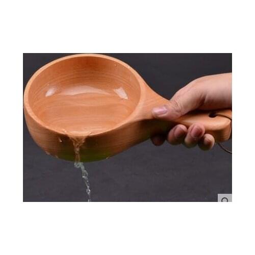 Bath and bath with solid wood scoop sauna bathing water wooden scoop wood water spoon wooden wooden spoon