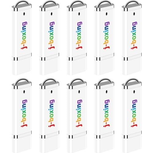 J-boxing 10PCS 64MB USB Flash Drives Bulk Small Capacity 128MB Lighter Design USB 2.0 Stick Thumbdrives 256MB 512MB White for PC