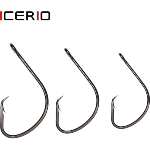 [50pcs] Tournament Approved Sharp High Carbon Steel Octopus Circle Hook for Saltwater Fishing Size 1# 1/0# 2/0# 3/0# 4/0# 5/0