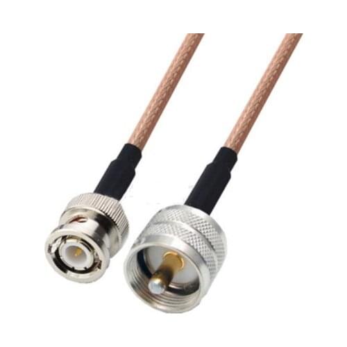 RG142 Cable UHF PL259 Male to BNC Male Connector RF Coaxial Jumper Pigtail Cable