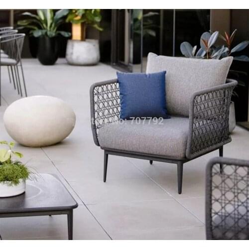 Rope outdoor patio garden balcony armchair sofa furniture on sale