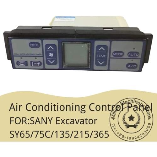 Suitable for Excavator SANY SY65/75C/135/215/365 Air Conditioning Panel Switch Controller Excavator Machine Accessories