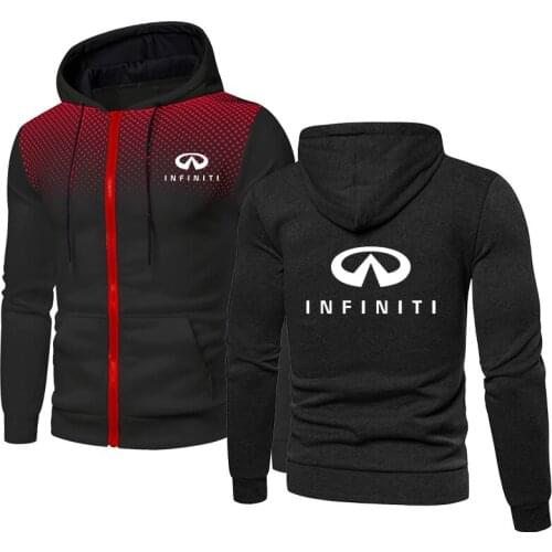 2021NEW Casual Men jackets Infiniti Car Logo Printing Spring Autumn Cotton Jacket Dots High Quality Men casual wear