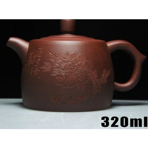 2016 New Tea Pot Purple Clay Chinese Kung Fu Teapot Ore Mud Zisha Lions Kettle 320CC Master Handmade With Gift Bo