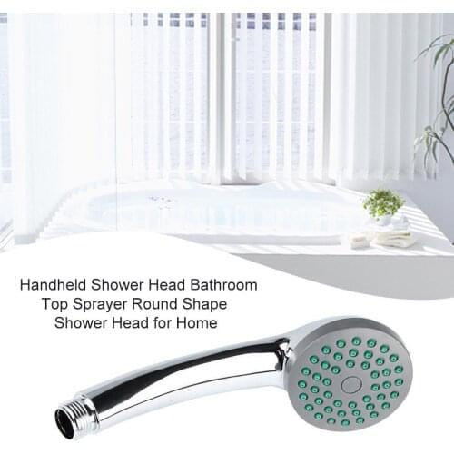 Practical Handheld Round Shower Head Gypsophila Water Saving Flow ABS Rain High Pressure spray Nozzle Bathroom Accessories