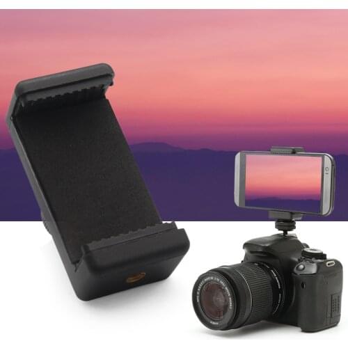 Professional 1/4 Phone Clip Holder Flash Hot Shoe Screw Universal Adapter Tripod Mount For Canon Nikon Sony DSLR Camera