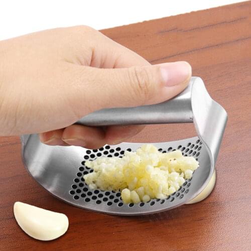 Manual Garlic Press Rocker Stainless Steel Garlic Crusher Garlic Mincer Presses Ginger Press Squeezer Kitchen Gadgets