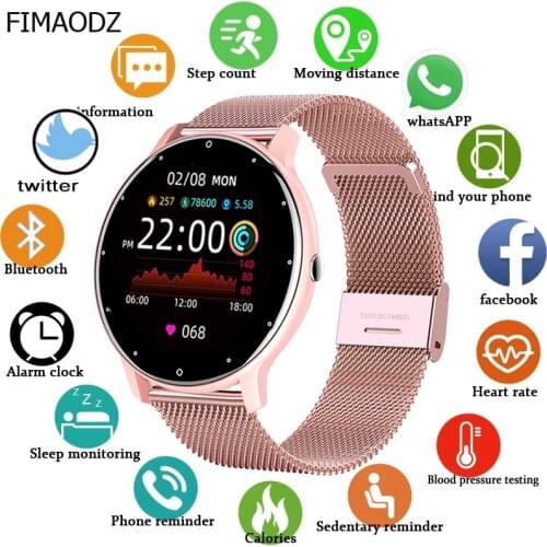 Smart Watch Women Lovely Bracelet Heart Rate Blood Pressure Monitor Smartwatch Ladies Gift Watches Men For Huawei Android IOS