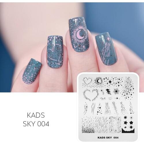 Nail Stamp Plate 4 Types Starry Sky Series Stamp Plate for Nails Constellation Pattern Iamge Template Nail Polish Stencil Plate