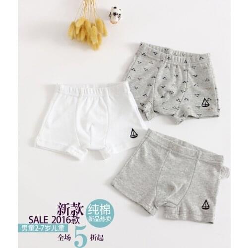 3Pcs/lot Boys Panties Children kids underwear Boy Cotton Pants Clothing 1-10Y Underwears Boxer Panties For Boy Kids Shorts Pant