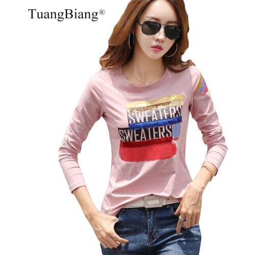 Женские футболки с пайетками TuangBiang China At AliExpress