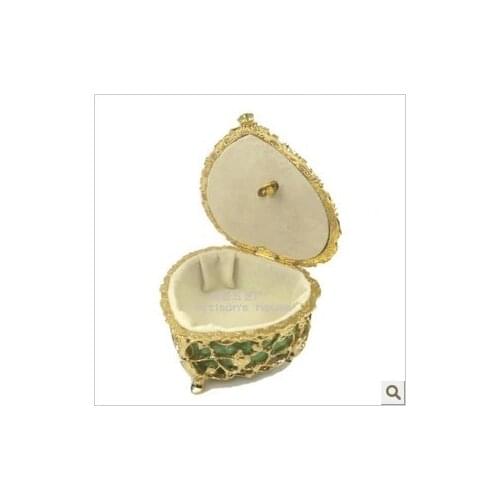 High-grade goods exported to Japan end hardware jewelry heart-shaped Musical Jewelry Box Christmas gift lover birthday