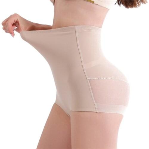 Womens slim body shaping pants High waist breathable belly pants Sexy lifting seamless body shape slimming underwear