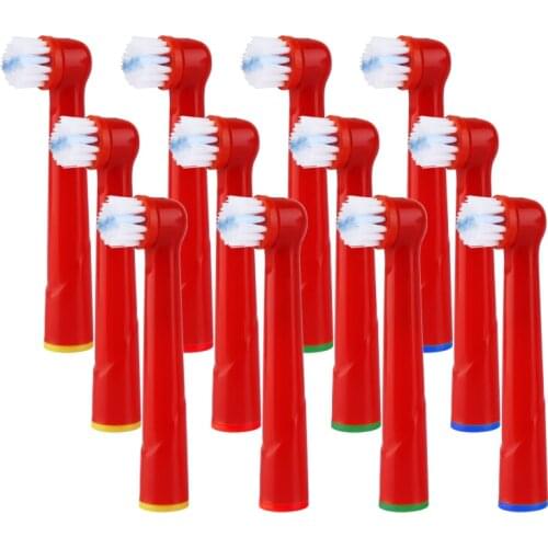 12pcs Replacement Kids Children Tooth Brush Heads For Oral-B Electric Toothbrush Fit Advance Power/Pro Health3D Excel