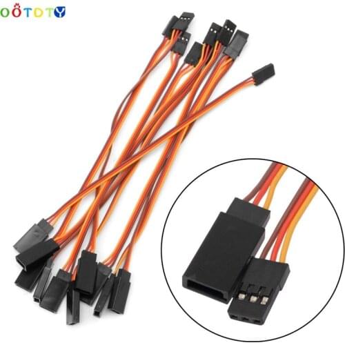 150mm-500mm Male to Female Servo Extension Wire Lead Cable For RC Futaba JR 10Pcs-ThZ