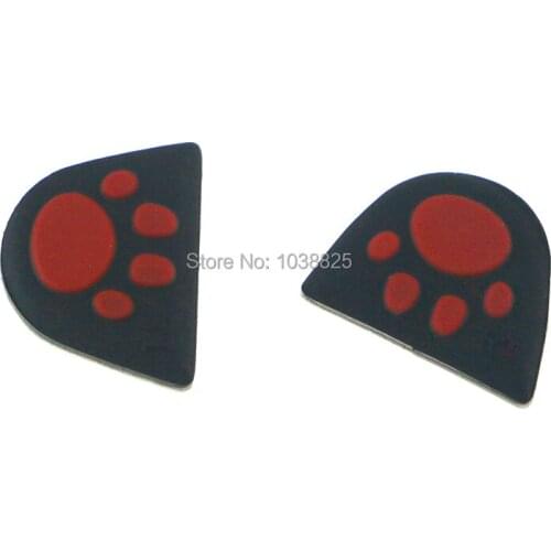 2pcs=1set For PS4 Controller L2 R2 Button Cover Cat Paw Custom Design Silicone Trigger Buttons Sticker Case Cap Adhensive