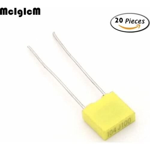 20pcs 100V Correction capacitor corrective capacity Polyester film capacitor 1nF 2.2nF 4.7nF 10nF 22nF 47nF 100nF 220nF 470nF