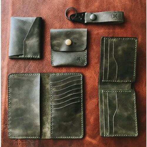 2021 original calfskin wallet card holder passport holder - Classic minimal slim handmade 100% genuine calf leather