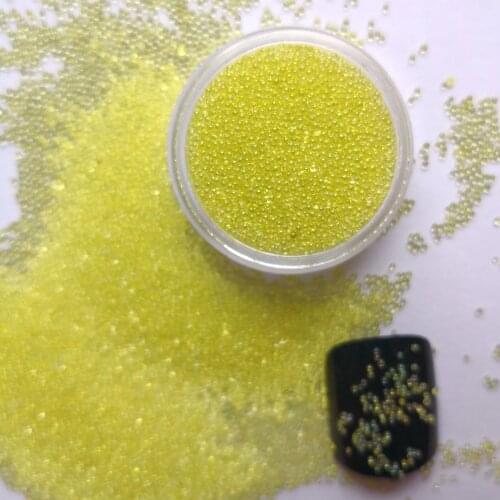 3g/bag Jonquil AB Nail Art Decoration Glitter Crystal Glass Caviar Beads Tiny 3D Micro Mermaid Nails Art Nail Decorations