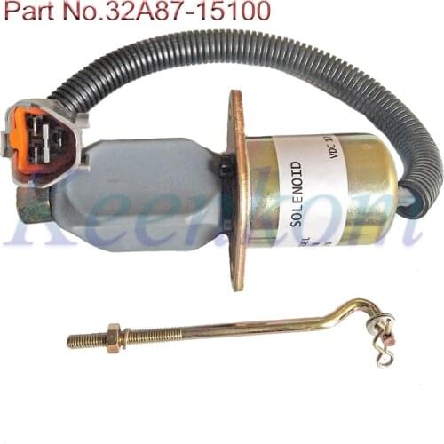 32A87-15100 12V Stop solenoid 1752ES For Mitsubishi ECOMAT Shovel S4S-Z1DT61ES