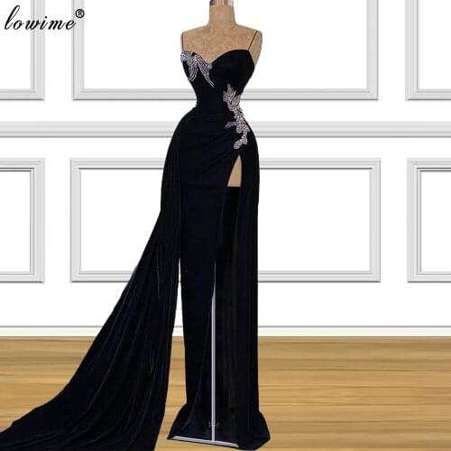 Arabic Black Vintage Evening Dresses Long Mermaid Evening Gowns Formal Dubai Celebrity Dresses For Women 2021 вечернее платье