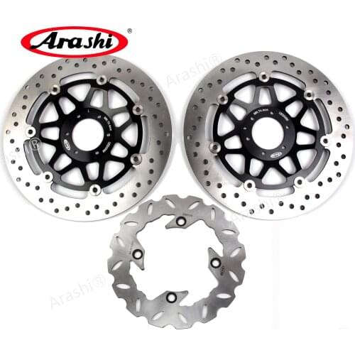 Arashi 1 Set 296 / 220 mm Brake Discs For HONDA CBR F 600 1995 - 1998 CNC Floating Front Rear Rotors 1996 1997 CBR600F CBR-F