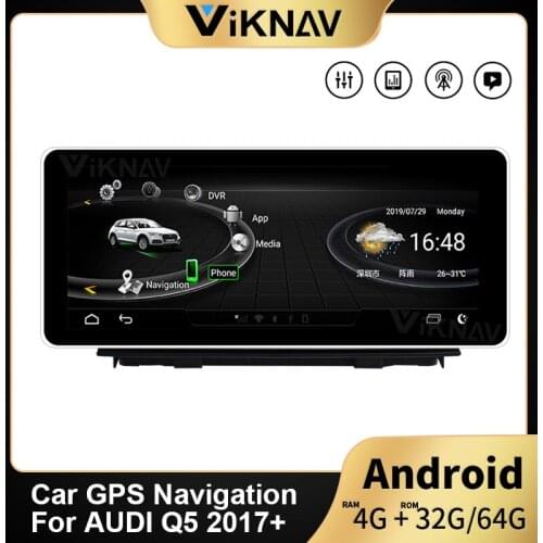 Car GPS Radio Player For-AUDI Q5 2017+ multimedia player car GPS navigation LVDS round 8PIN