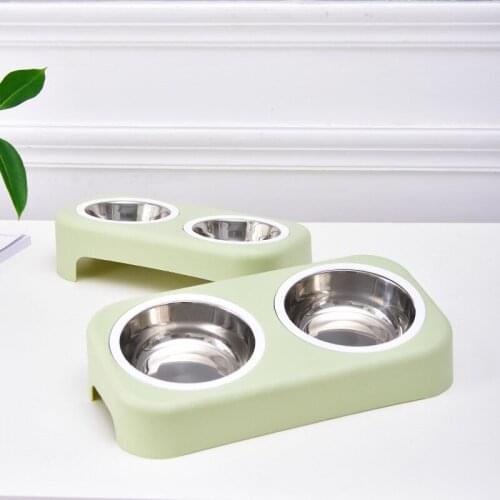 Pet Dog Double Bowl, Feeder, Drinking Bowl, Dog Rice Bowl, Pet Supplies