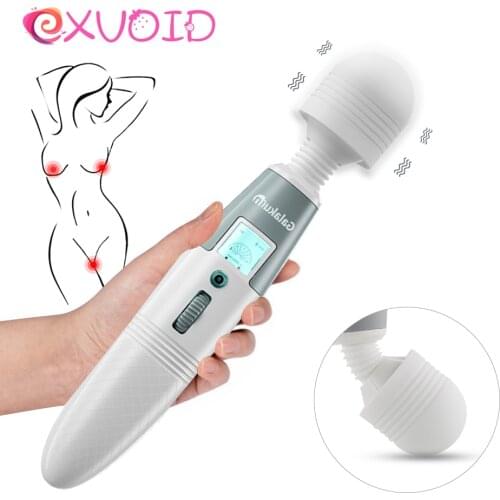 EXVOID Sex Toys for Women Powerful Magic Wand Clitoris Stimulator Dildos for Woman G-spot Massager AV Stick Vibrator Sex Shop