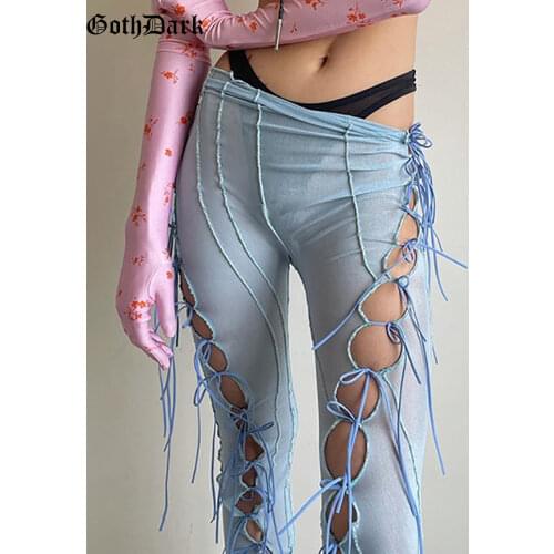 Goth Dark Women's Flared Trousers