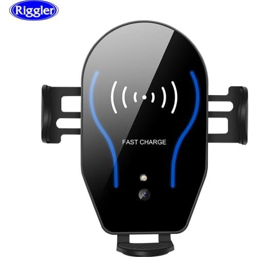 Infrared Dual Induction Car Wireless Charger 10W Fast Charging Holder Air Vent Mount for iphone XS XR Huawei Mate 20Pro Samsung