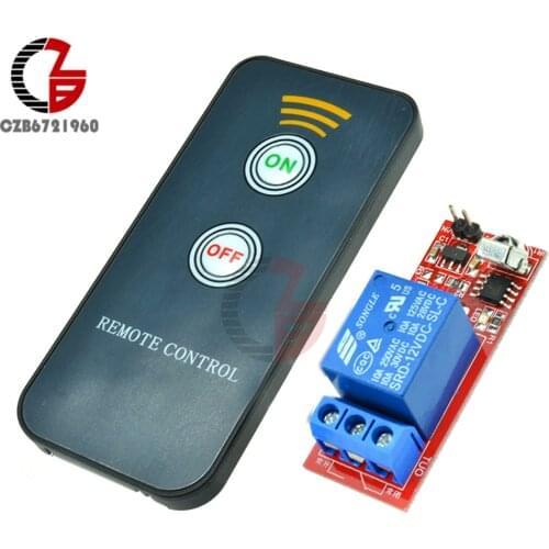 DC 5V 12V 1 Channel Relay Module Infrared IR Remote Switch Control 1 CH Relay Driving Board Controller for Electronic DIY