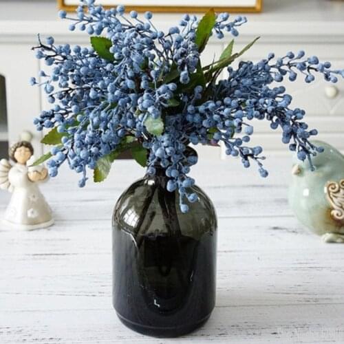 1PCS Artificial berry simulation fruit small fake plant wedding decoration for home hotel party table flowers